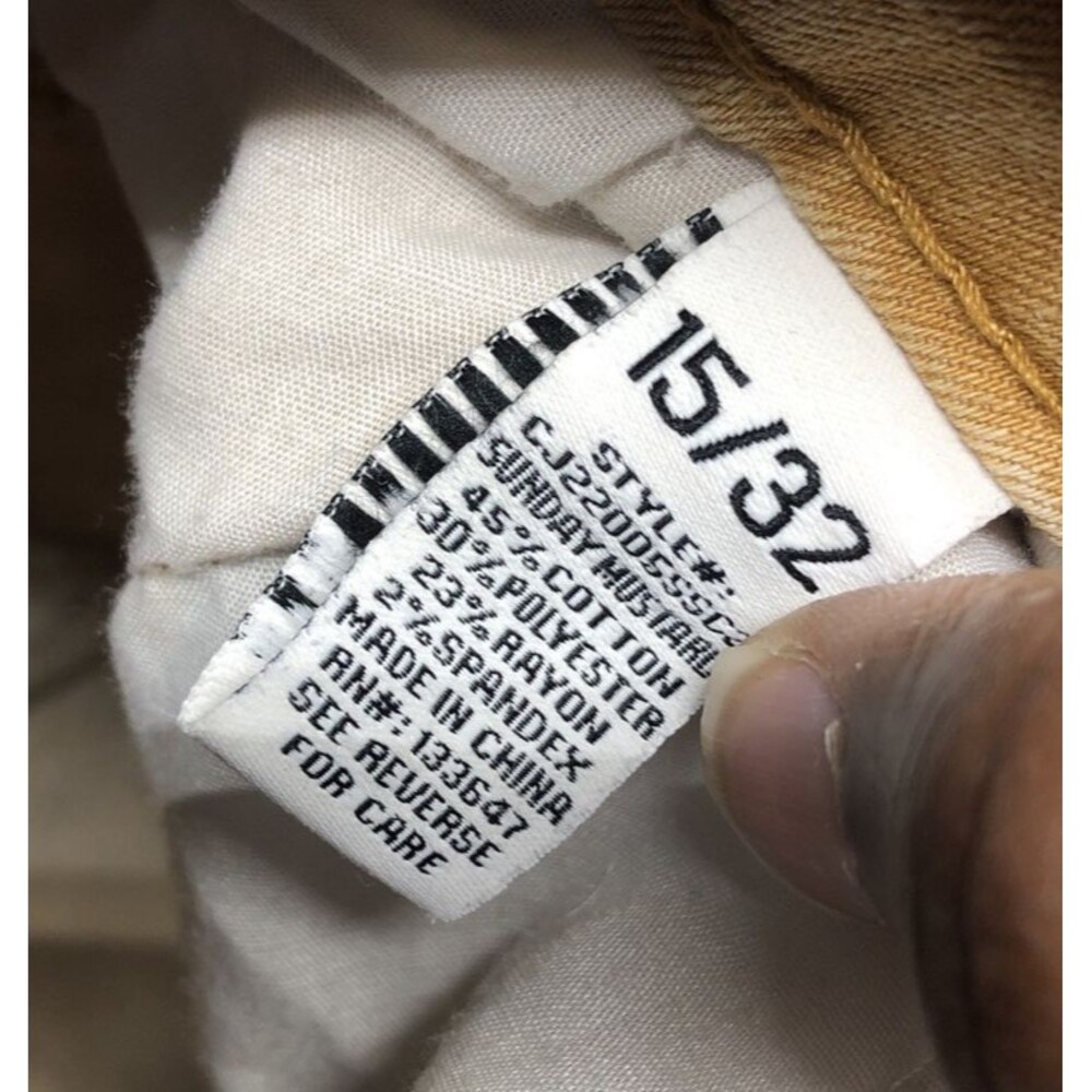 Celebrity Pink Skinny Jeans Size 15/32 Yellow Tan Factory Destroyed - Picture 13 of 16